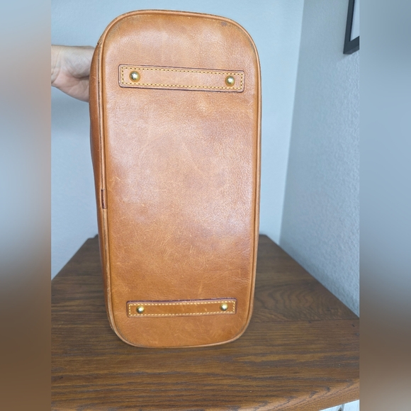 Dooney & Bourke Tan Pebbled Leather Kristen Satchel - Picture 11 of 16